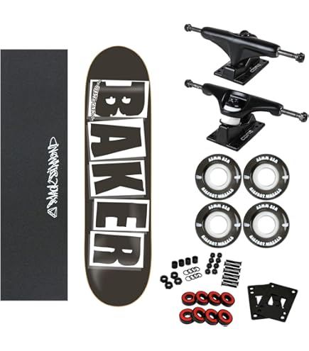 Amazon.com : Baker Skateboard Complete Logo Red/White 8.0